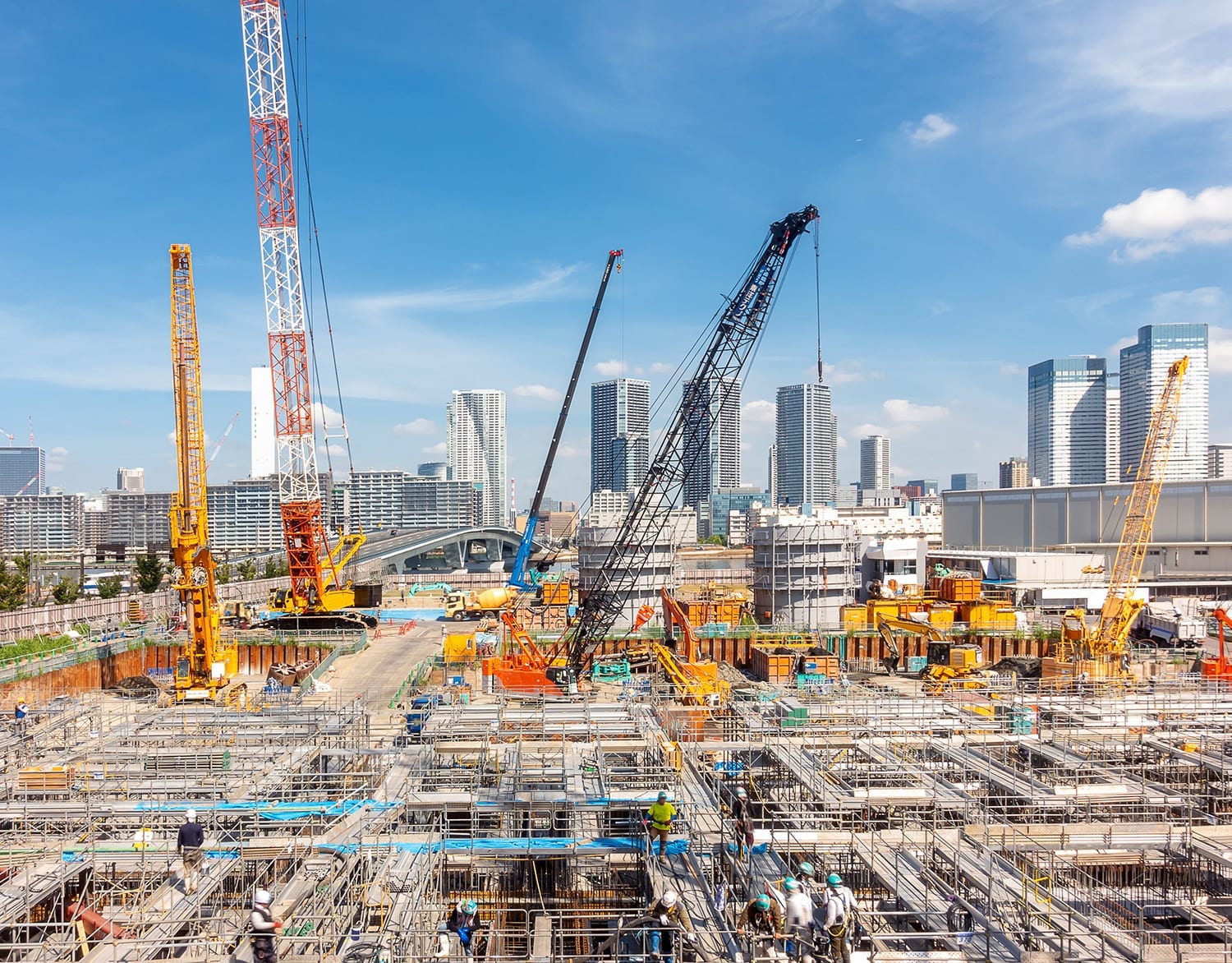 Токе строю. Как строили Токио. Big Construction site.